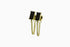 Ameya अमेय | Onyx | Ohrstecker mit Kette | 18K Vermeil Vergoldung